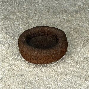 Antique Hand Carved Stone Mortar Bowl Miniature Primitive Apothecary 1.75"